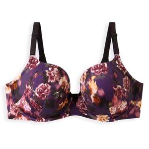 Torrid Floral Back-Smoothing T-Shirt Bra! Size 36D! NWT!